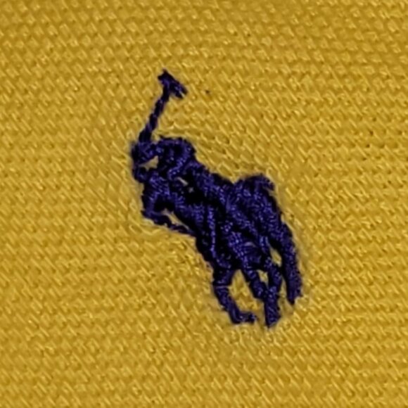 Polo Ralph Lauren Gold Polo Shirt Mens XL Purple Embroidered Logo - Picture 5 of 15